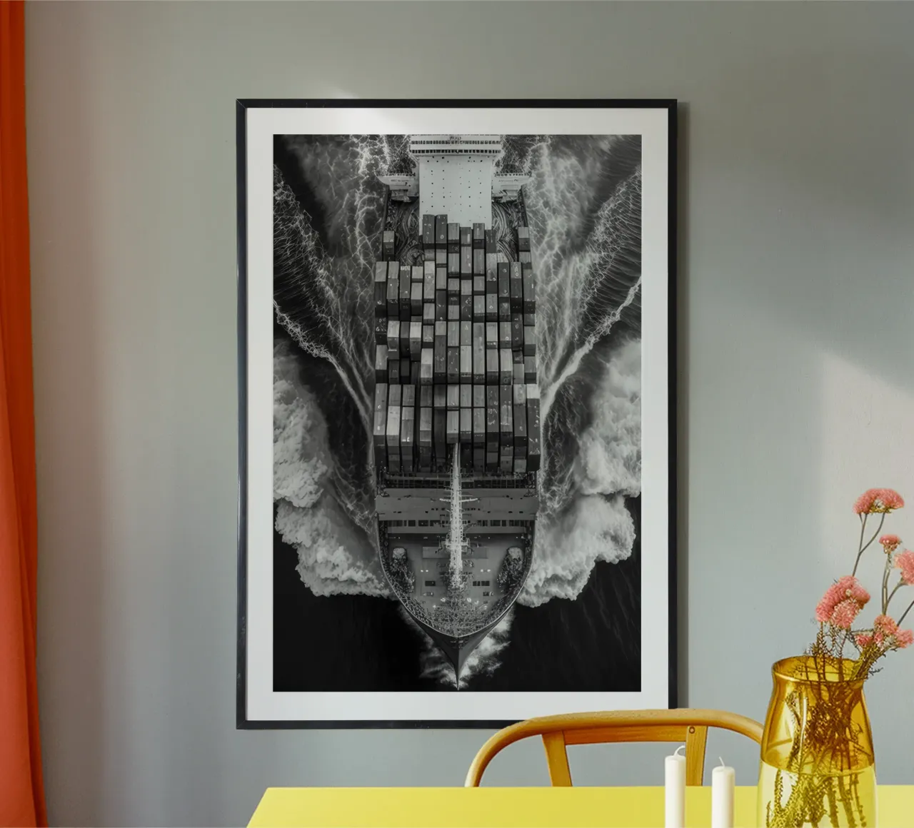 Vrachtschip poster van Holdgray