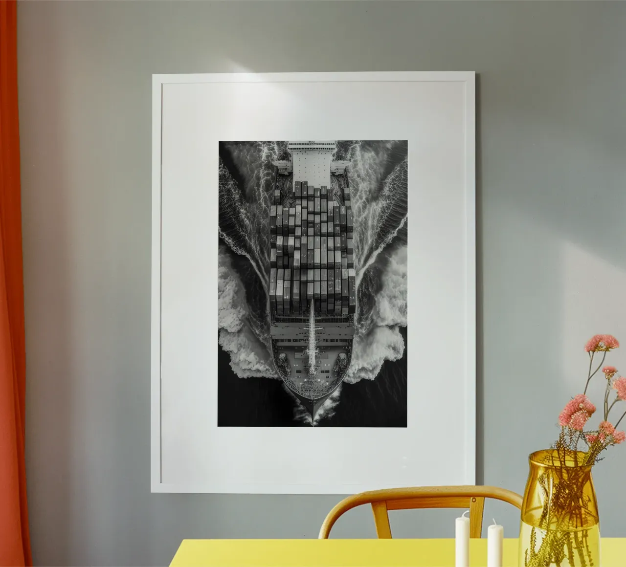 Vrachtschip poster van Holdgray