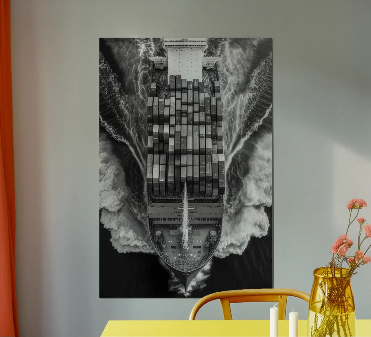 Vrachtschip poster van Holdgray