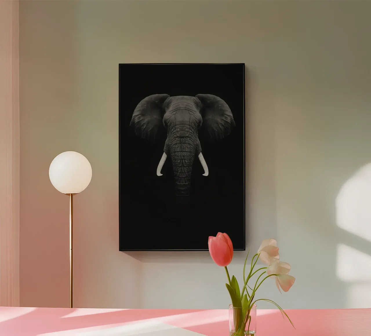 Elefante nero-2 plexiglass da Holdgray