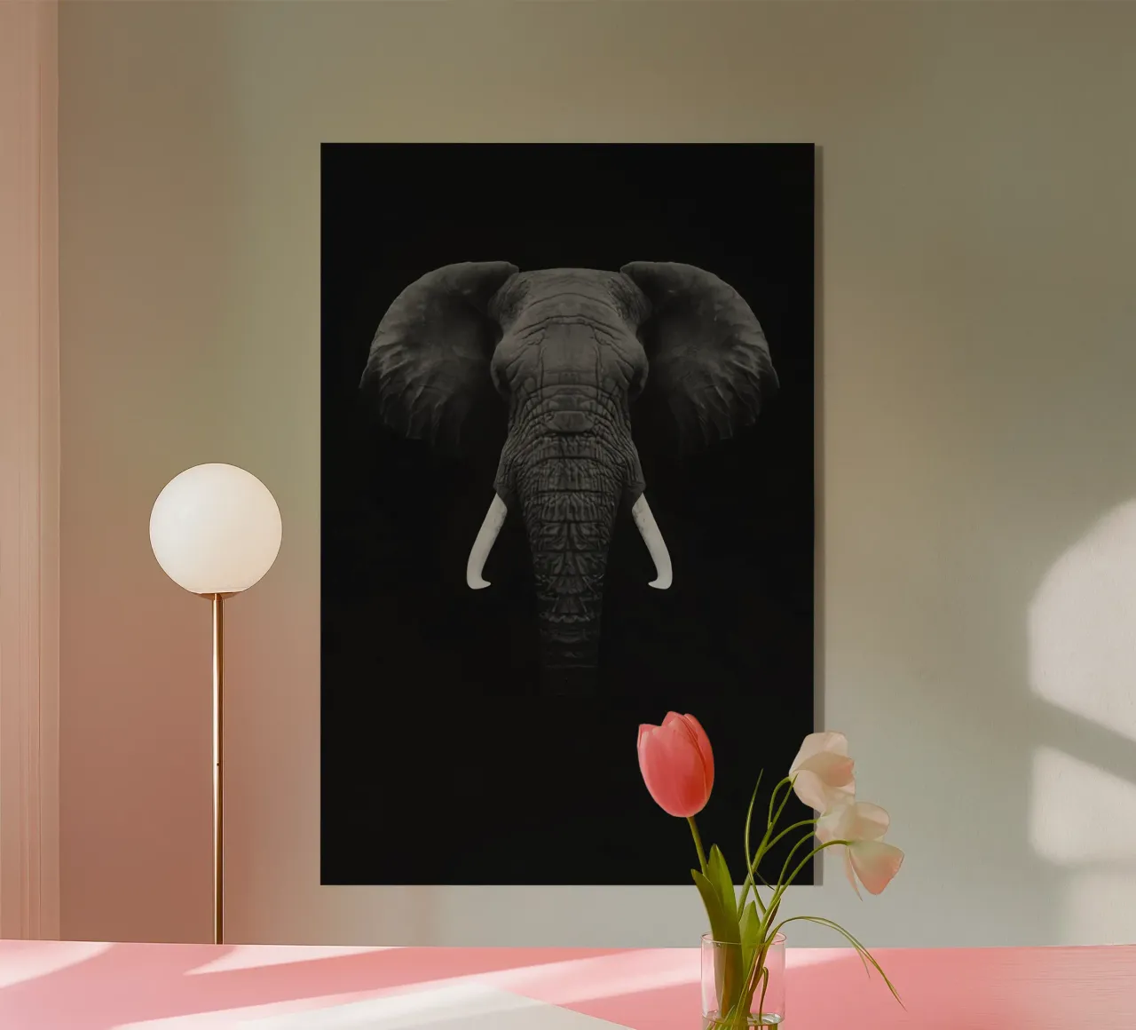 Elefante nero-2 plexiglass da Holdgray
