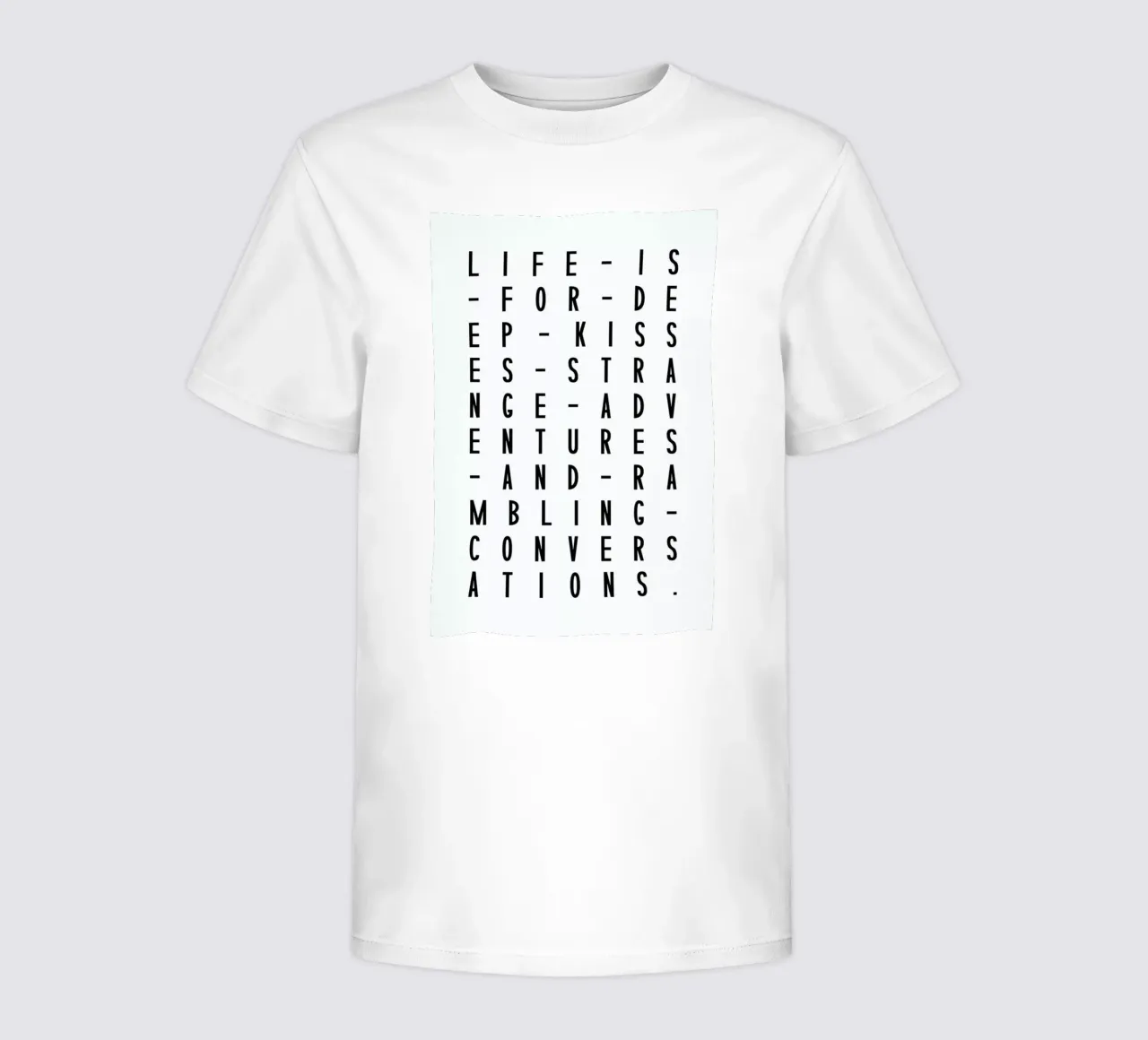 Life Is For Deep Kisses kids t-shirt by Honeymoon Hotel