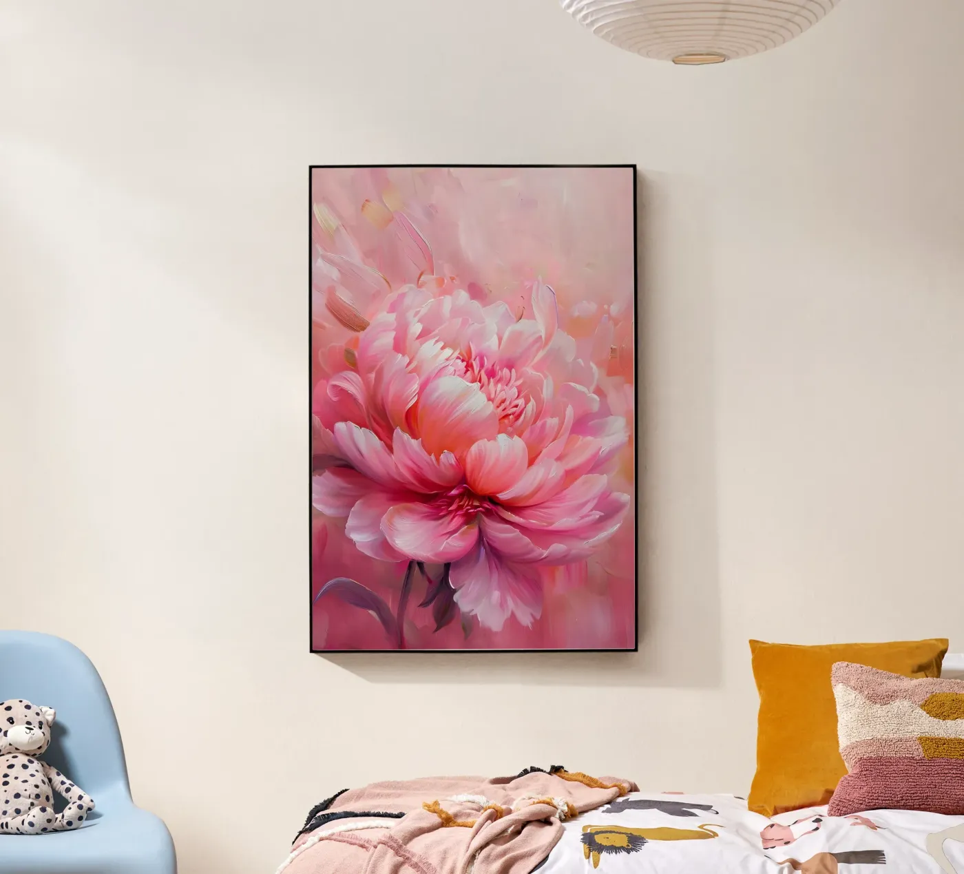 Fiore primaverile dipinto plexiglass da Yaso Design & Art