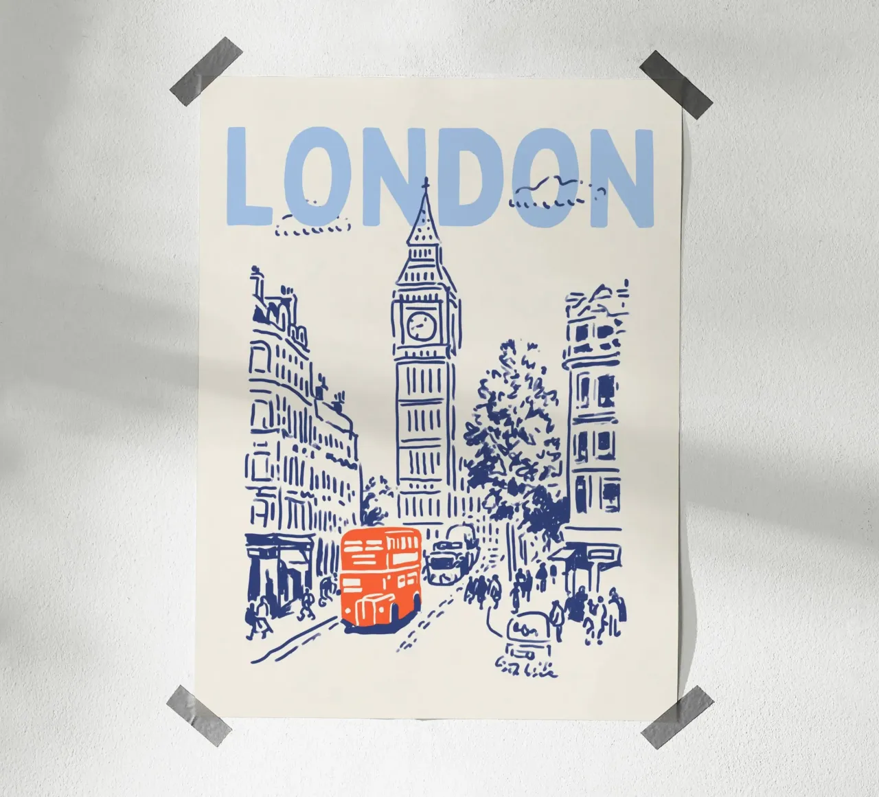 Londra poster da Stor Verden Co.