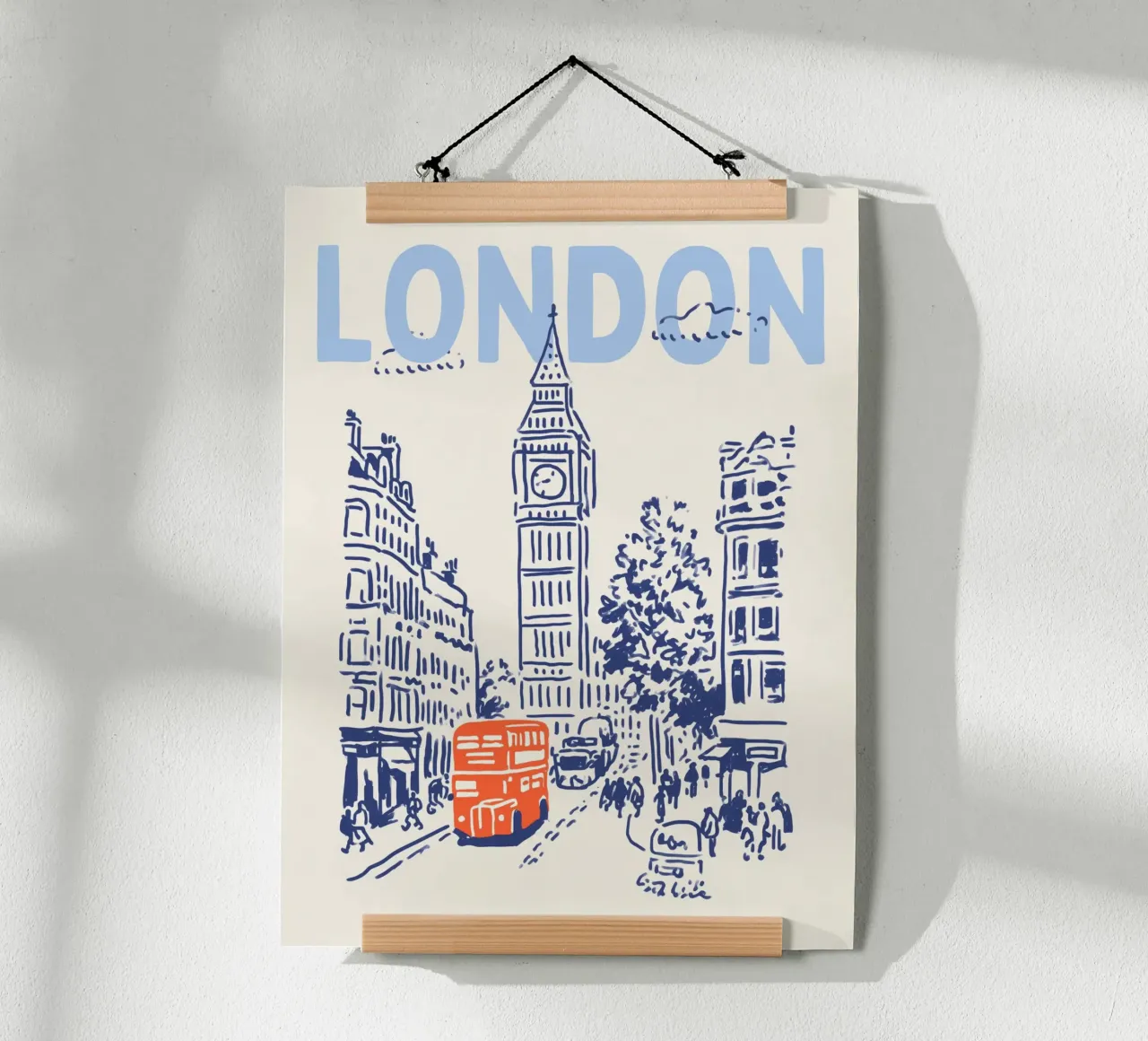 Londra poster da Stor Verden Co.