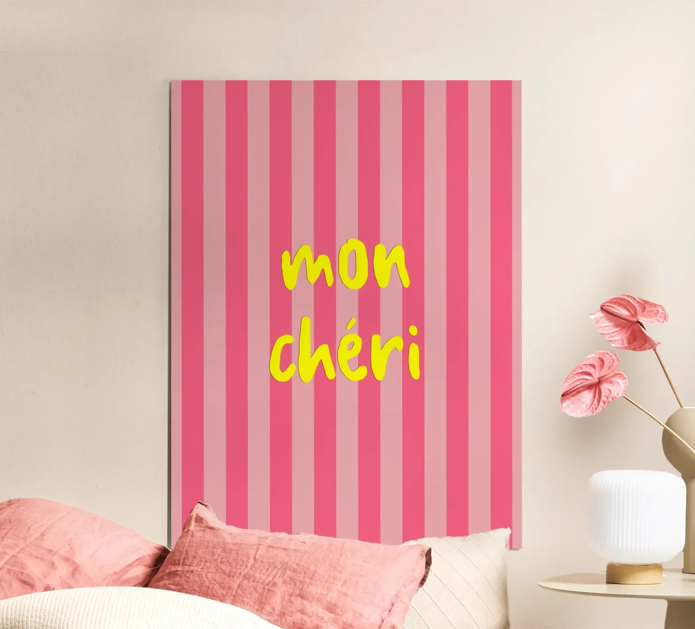 Mon Chéri Stripes poster da Between Lines