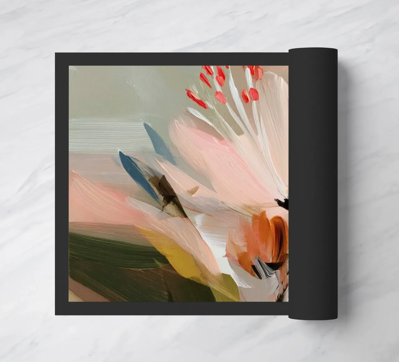 Soft Bloom doormat by M.A.Z.U.N.