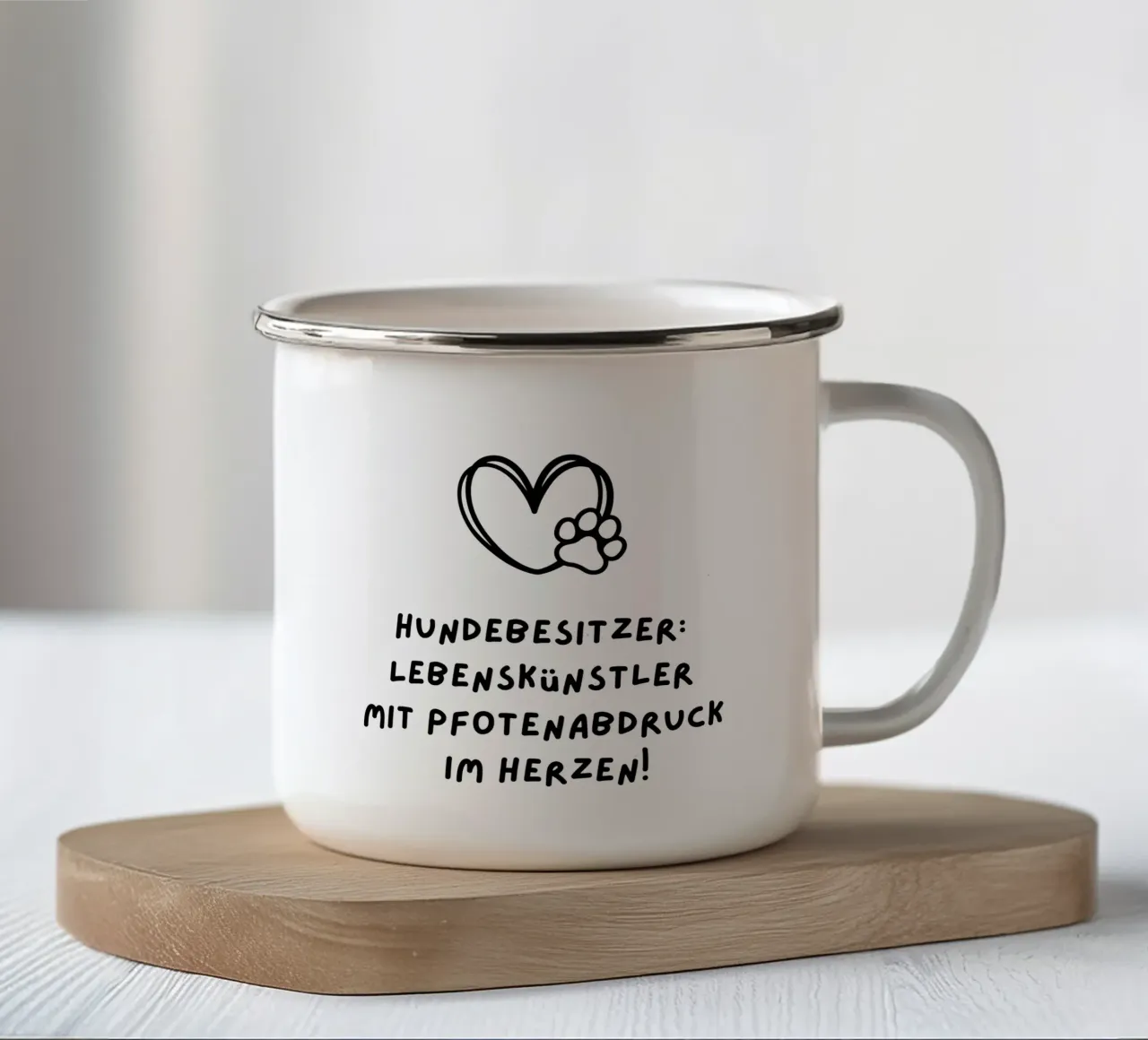 Hundebesitzer tazza in smalto da Ohkimiko