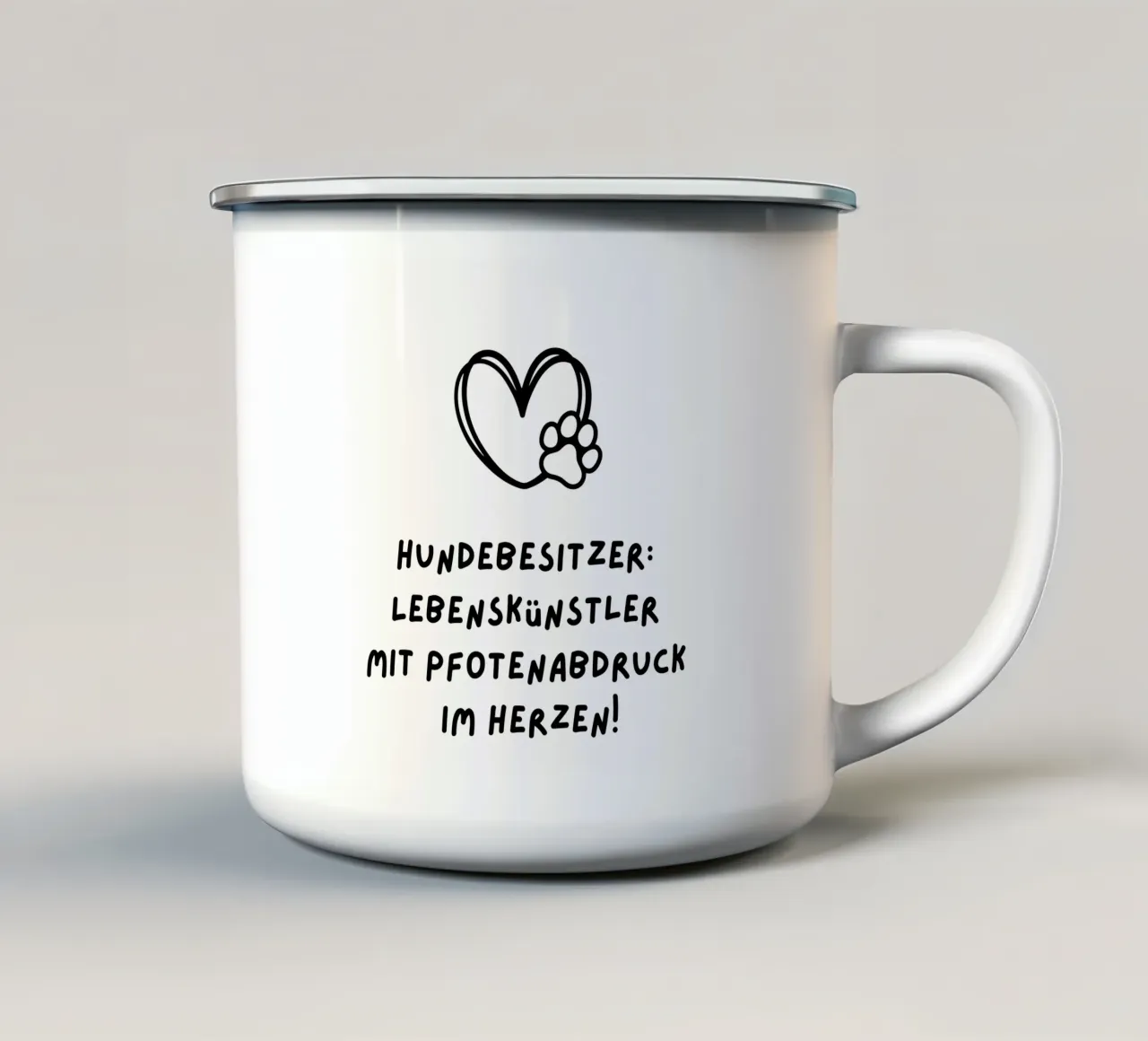 Hundebesitzer tazza in smalto da Ohkimiko