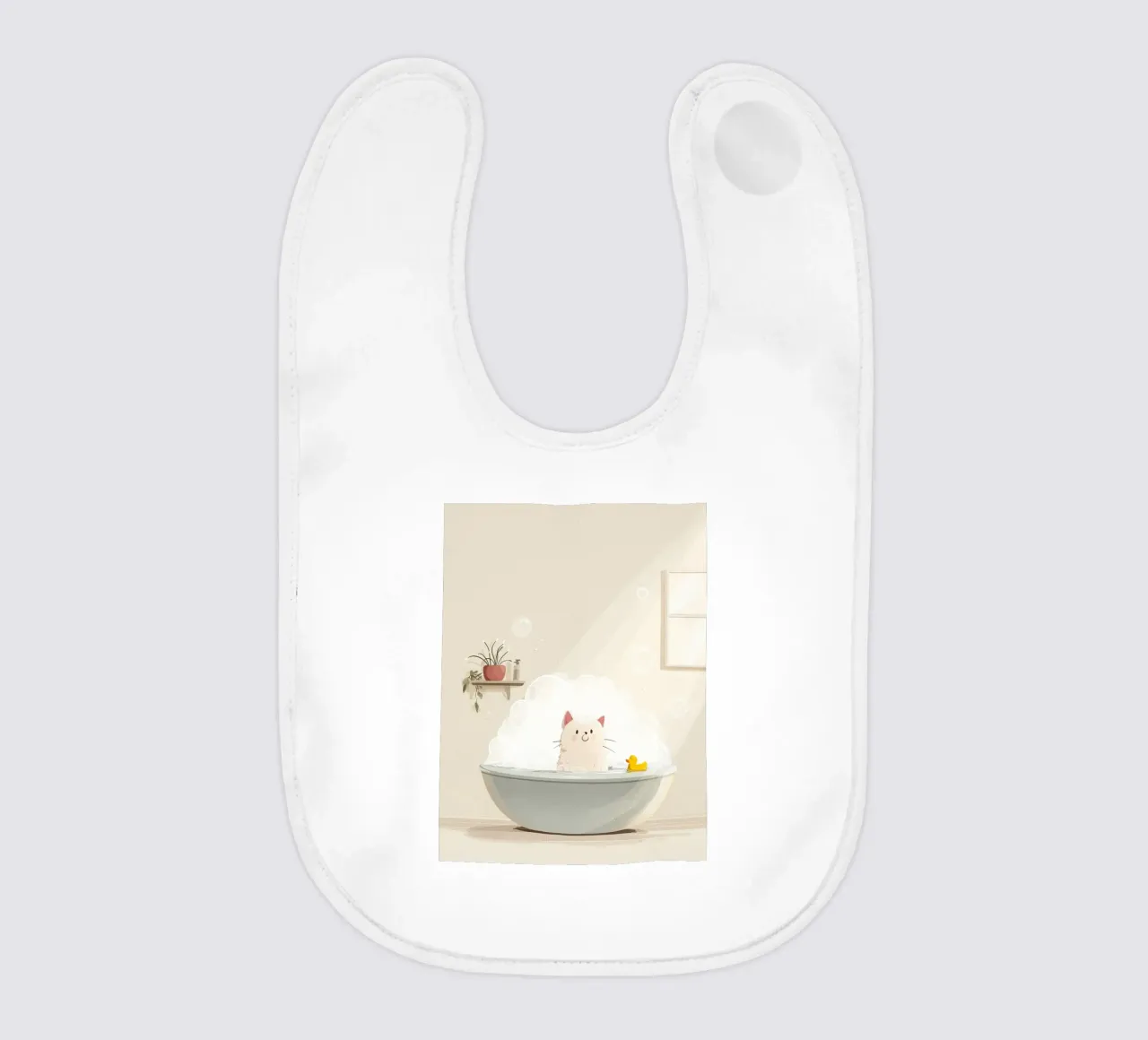 Bubble Bath Kitty Babylätzchen von Kiara