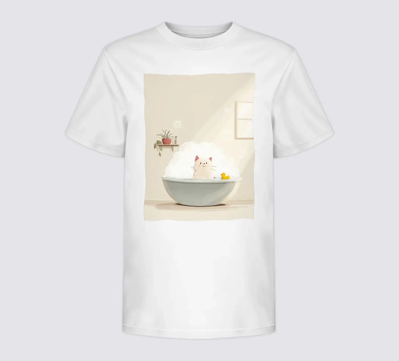 Bubble Bath Kitty t-shirt bambini da Kiara