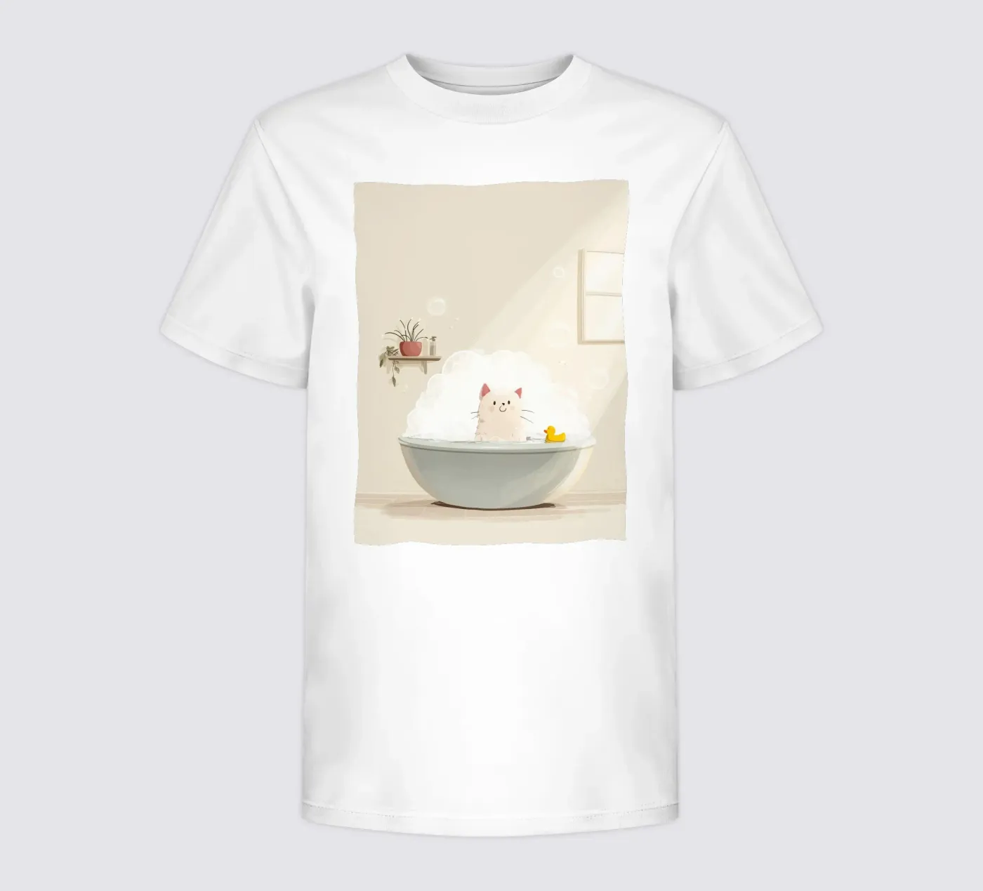 Bubble Bath Kitty t-shirt bambini da Kiara