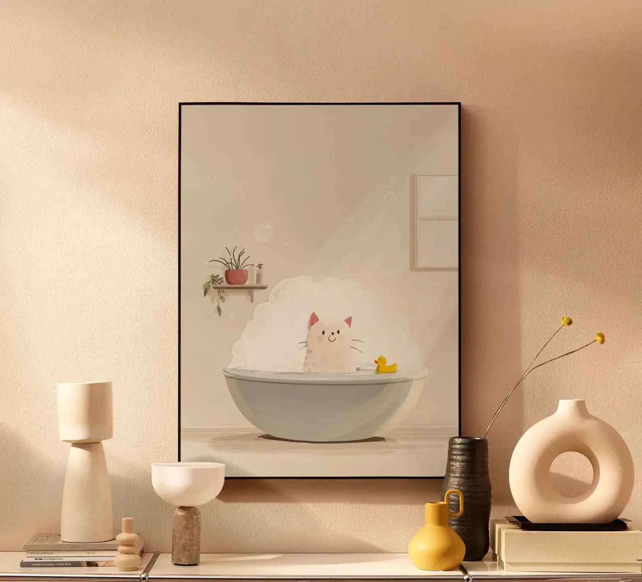 Bubble Bath Kitty plexiglas de Kiara