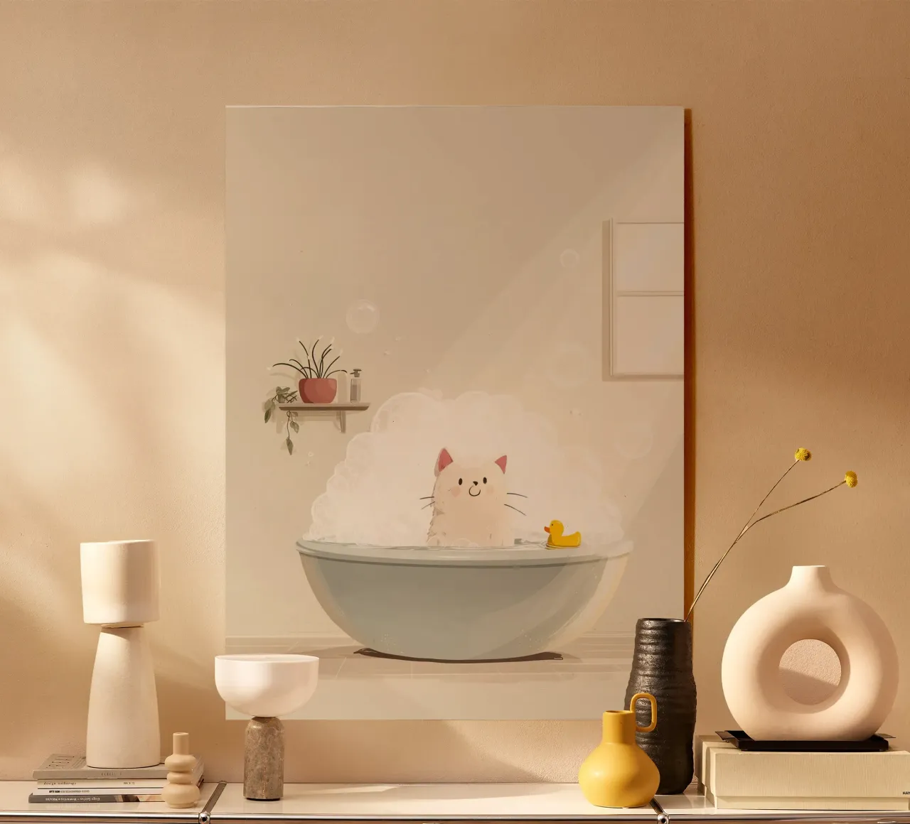 Bubble Bath Kitty plexiglas de Kiara