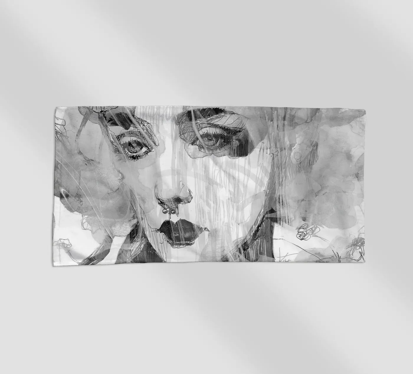 samurai2 beach towel by k i m