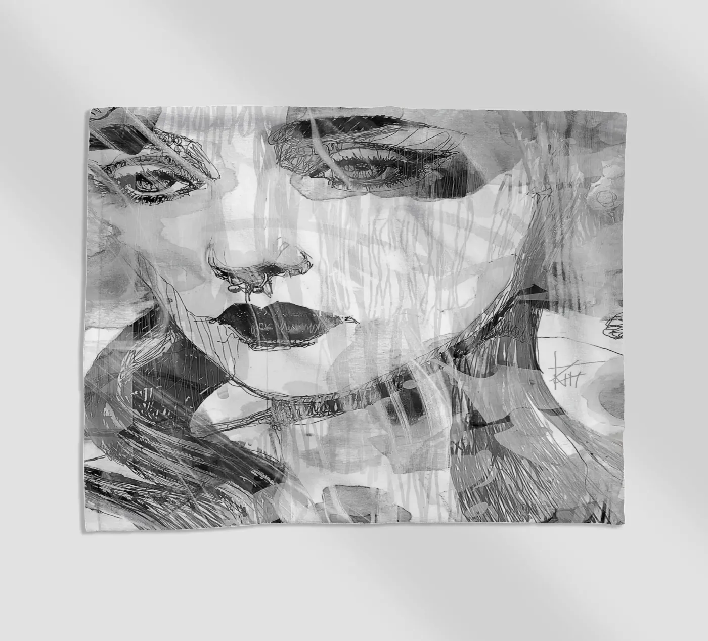 samurai2 beach towel by k i m