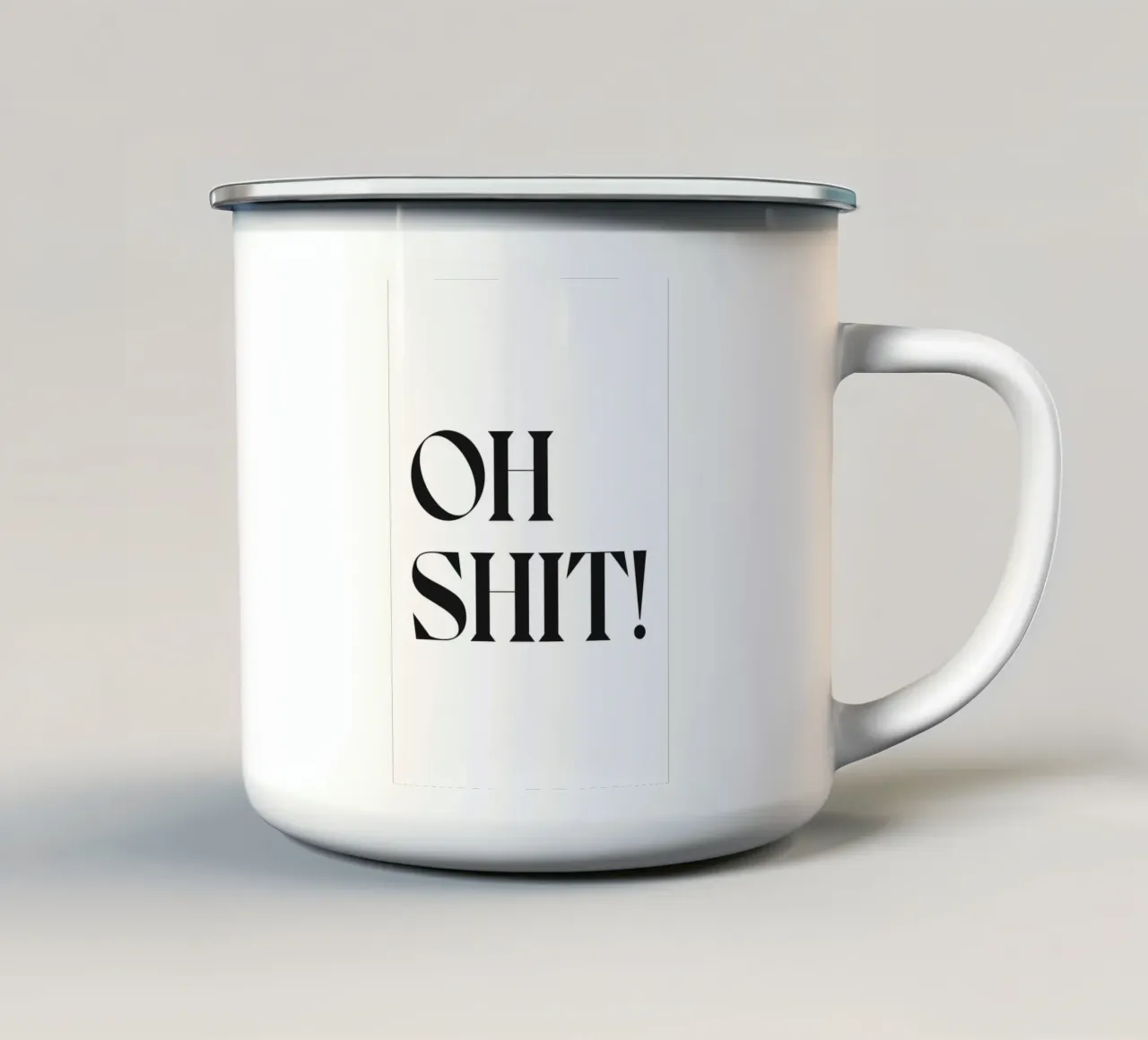 OH! tazza in smalto da n.4