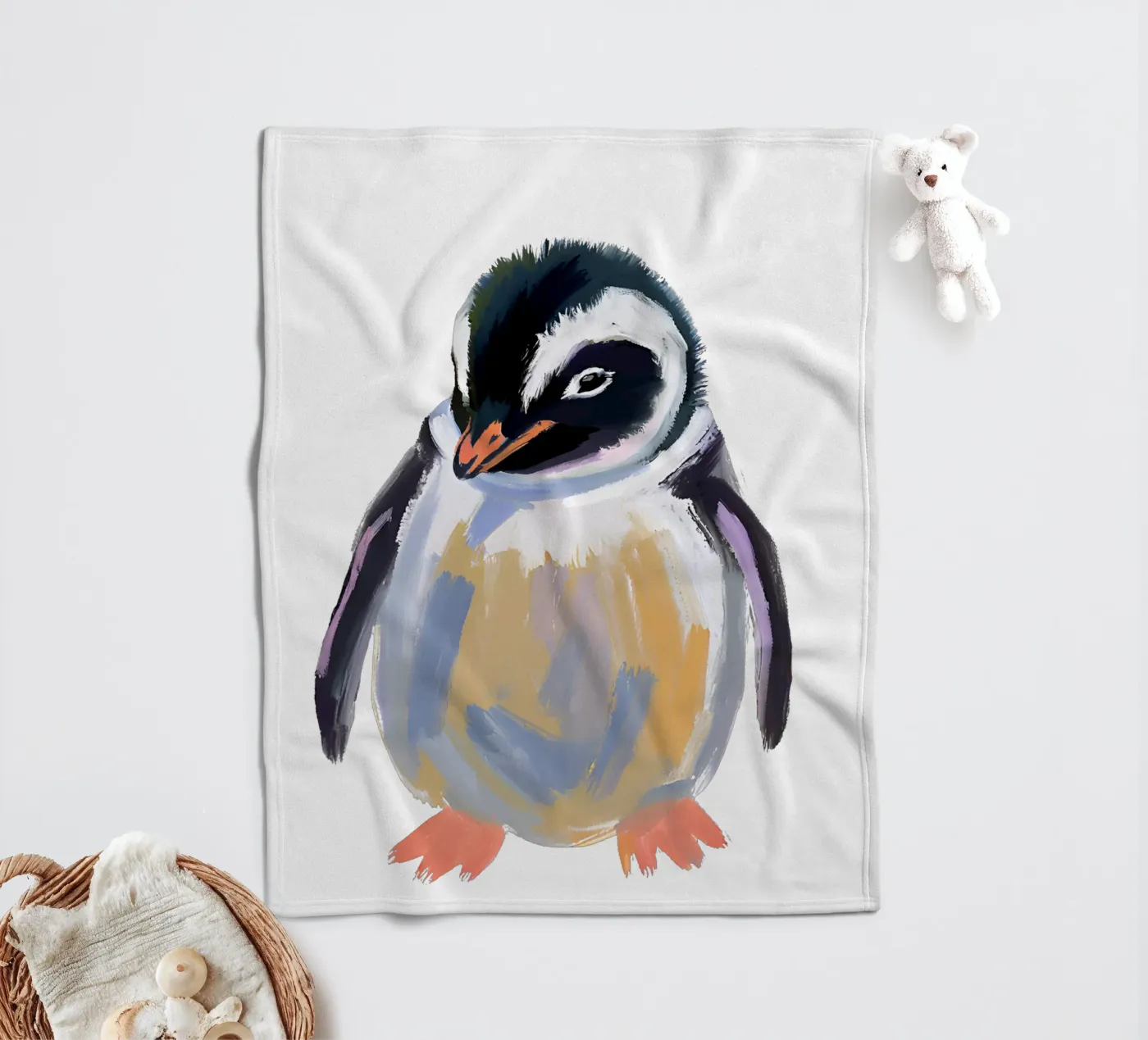 Pinguin Fleecedecke von Ohkimiko