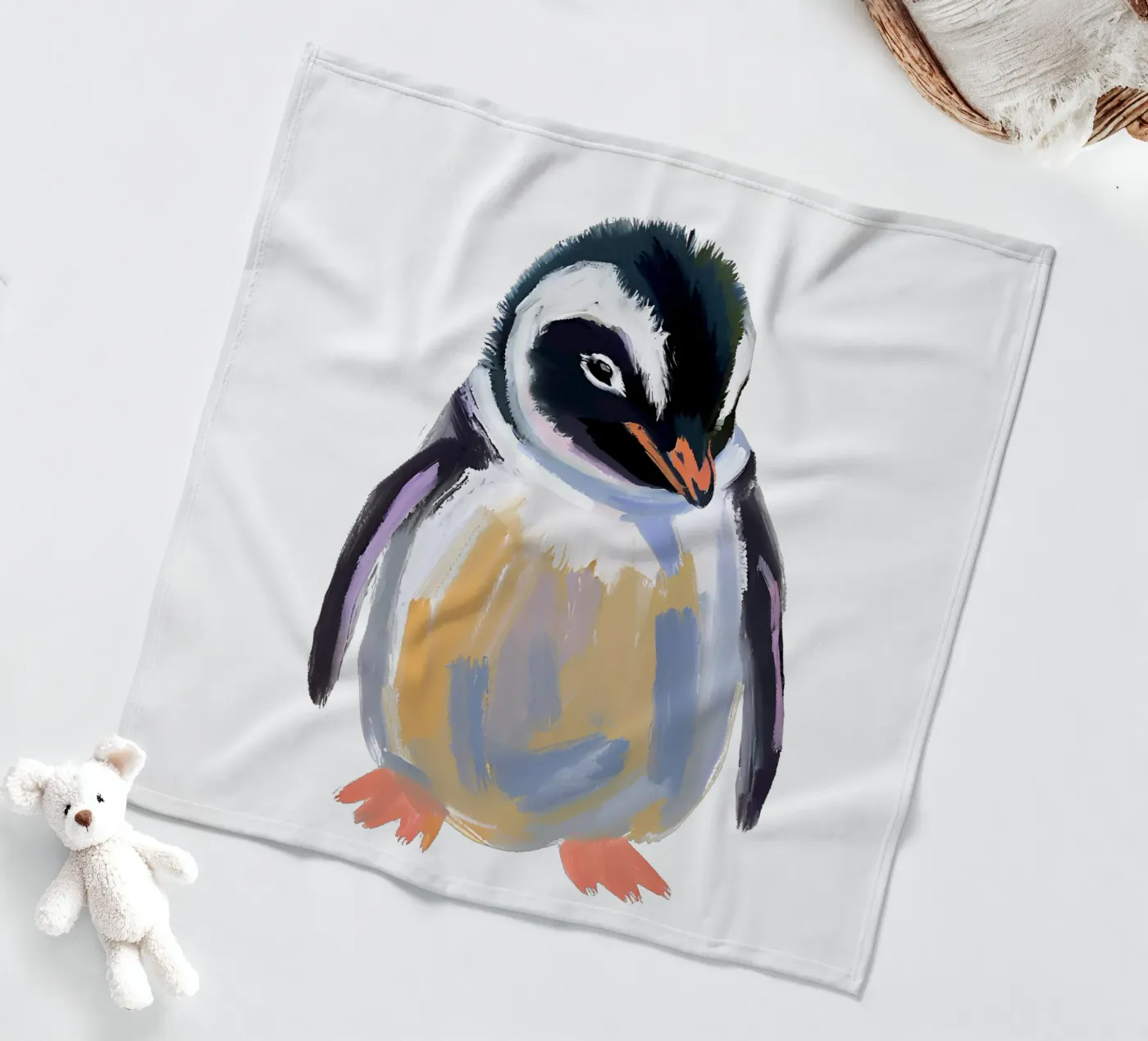 Pinguin Fleecedecke von Ohkimiko