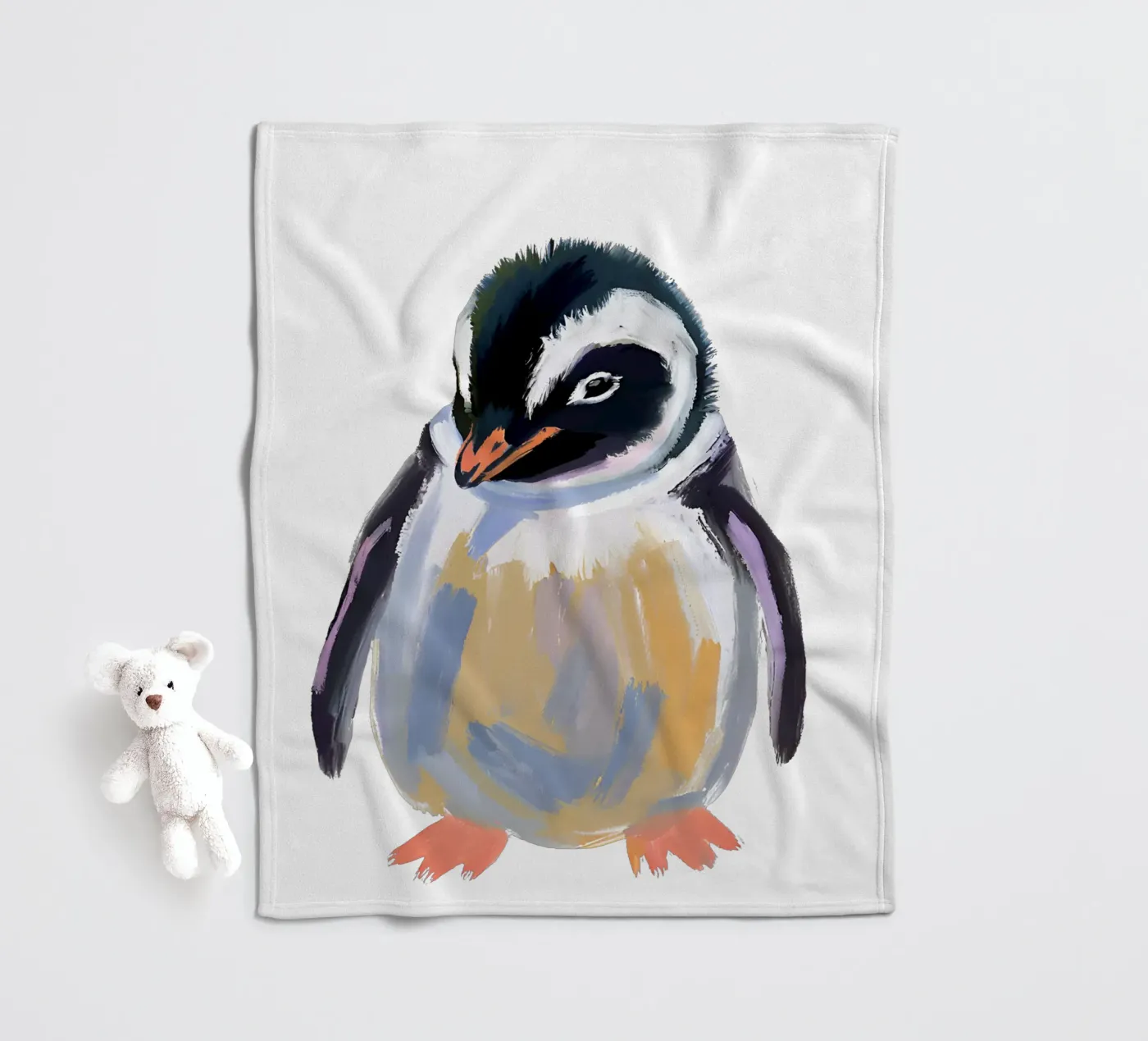 Pinguin Fleecedecke von Ohkimiko
