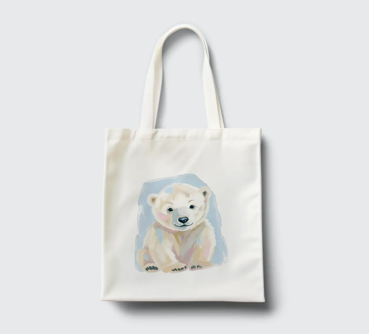 Kleiner Eisbär borsa in juta da Ohkimiko