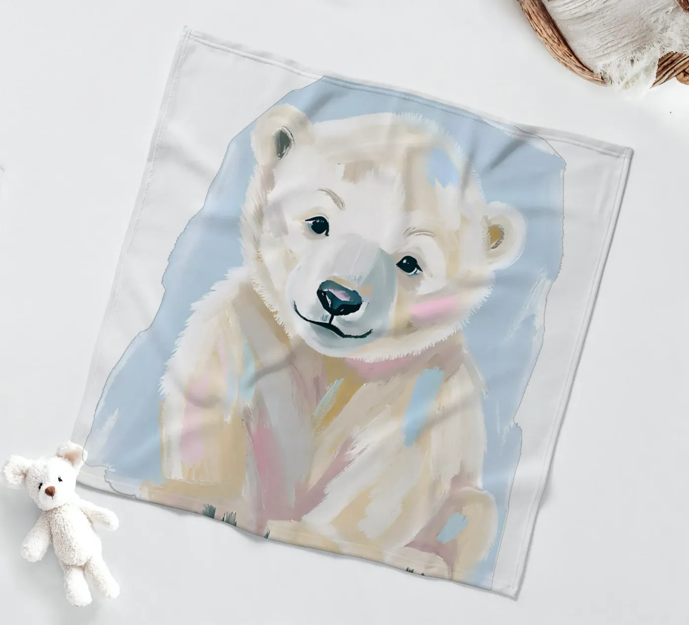Kleiner Eisbär fleecedeken van Ohkimiko