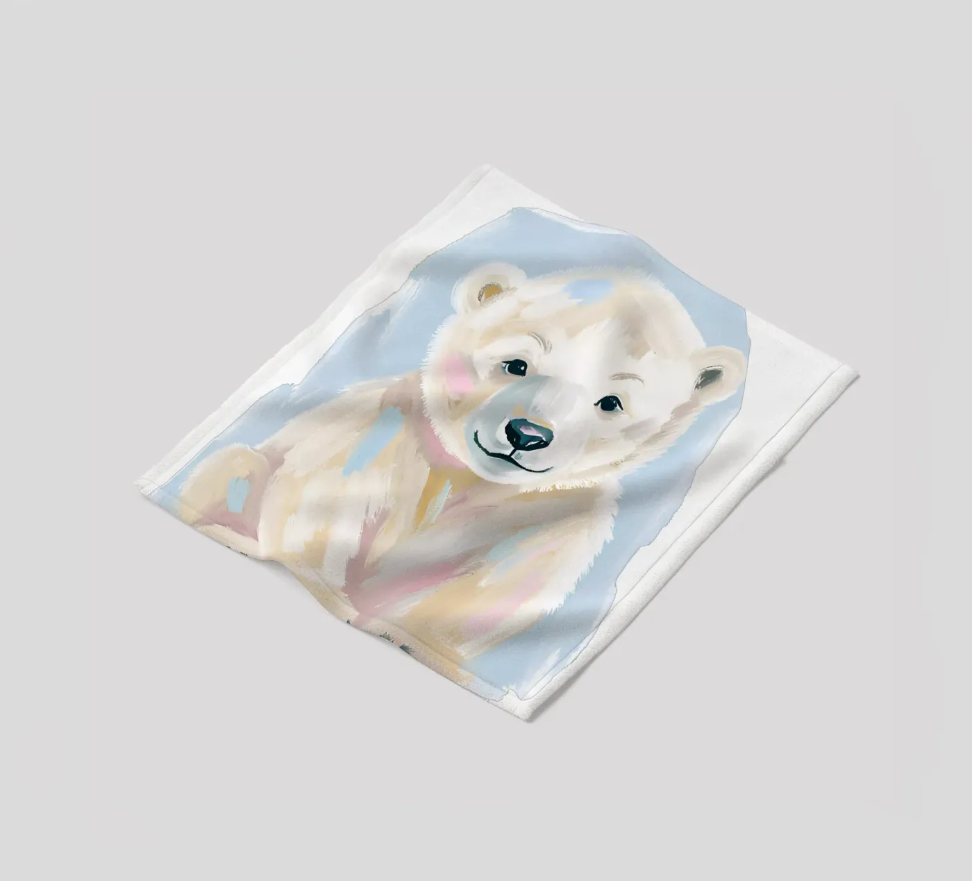 Kleiner Eisbär fleecedeken van Ohkimiko