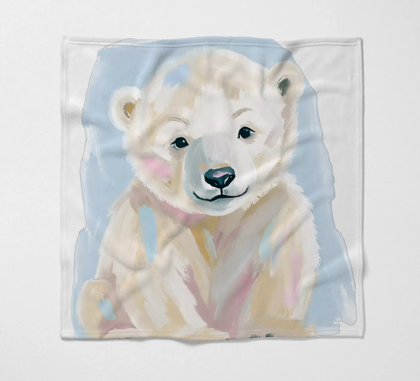 Kleiner Eisbär fleecedeken van Ohkimiko