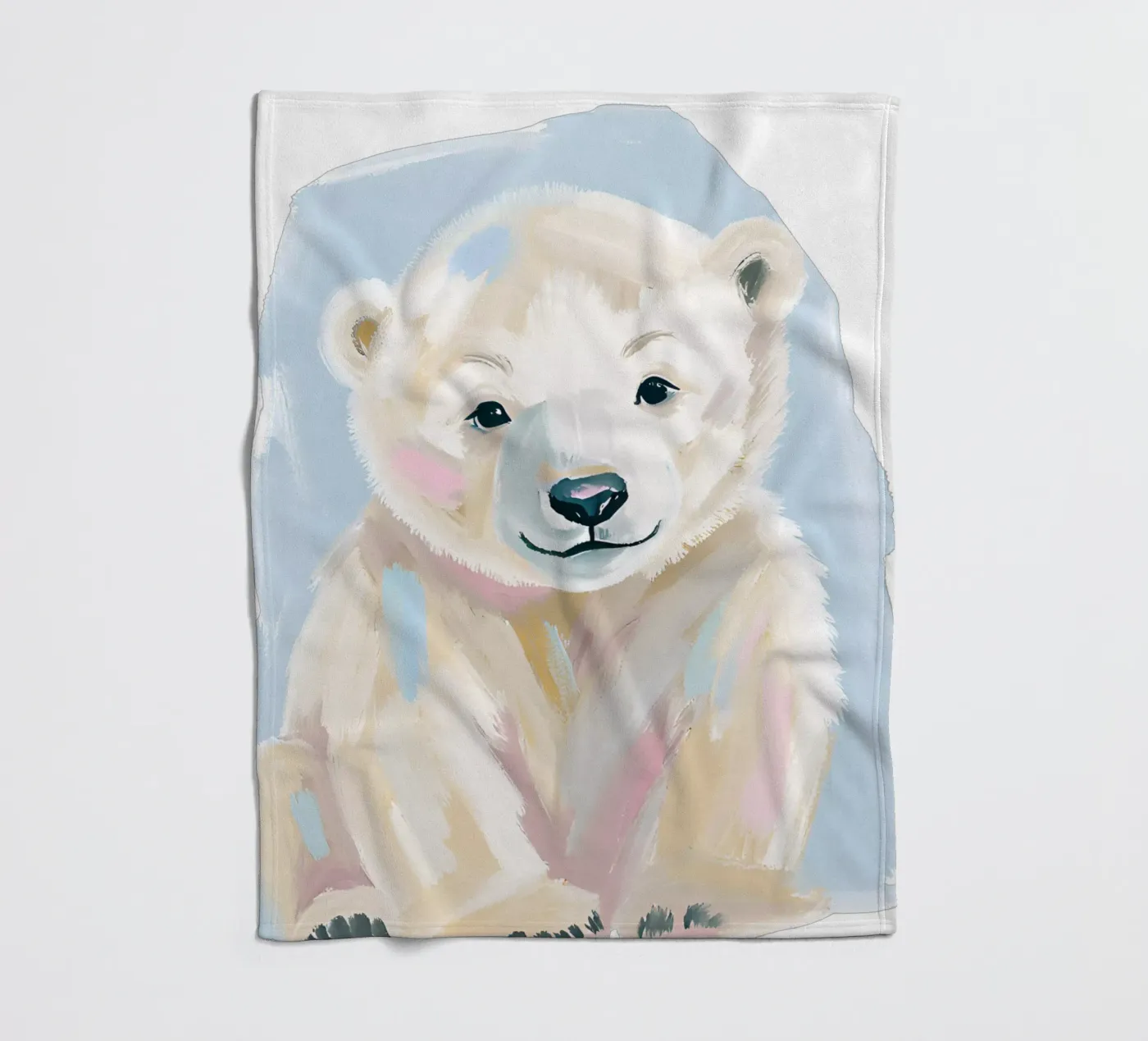 Kleiner Eisbär fleecedeken van Ohkimiko