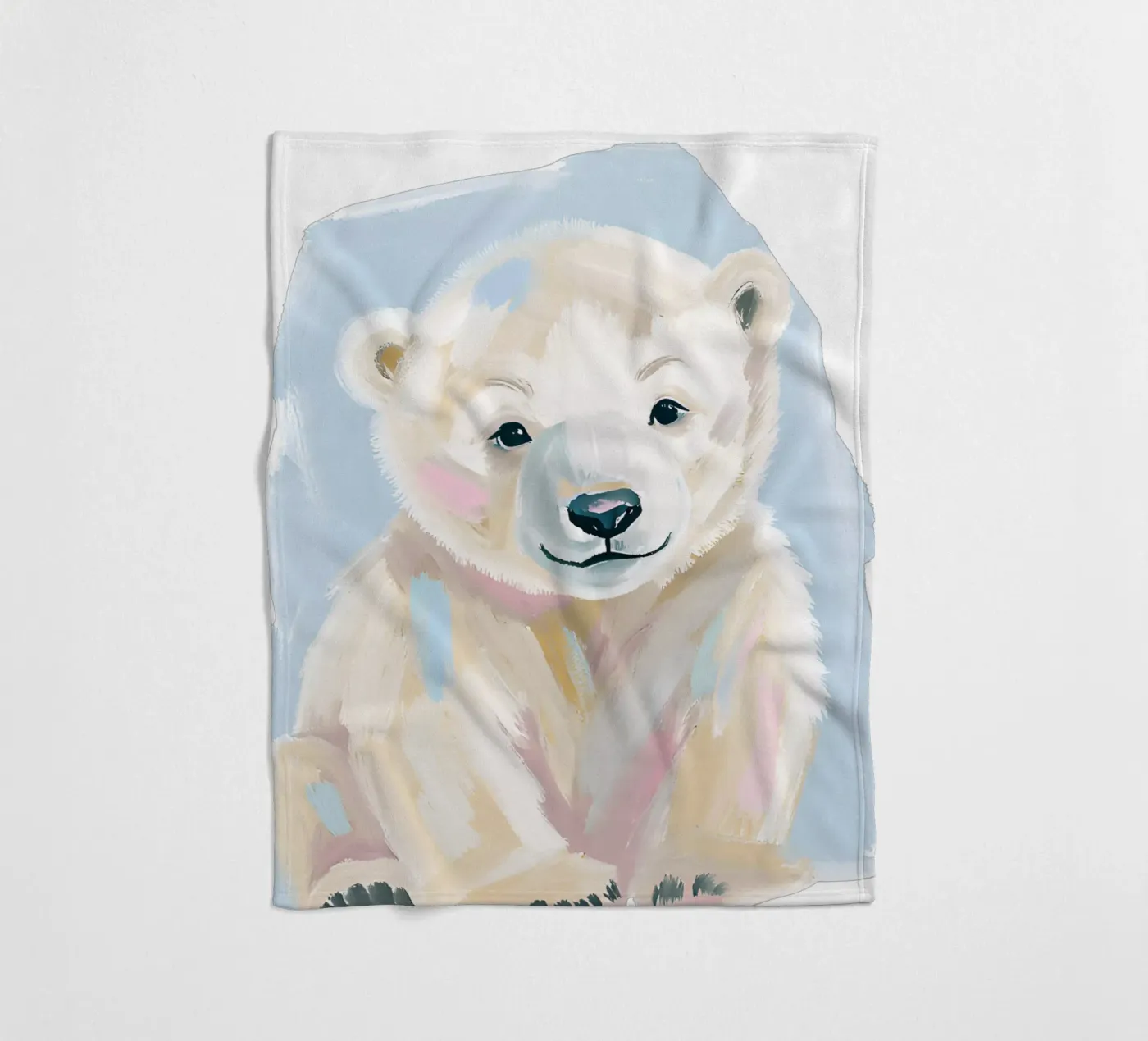 Kleiner Eisbär fleecedeken van Ohkimiko