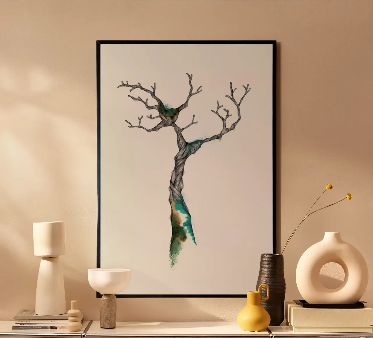 Arbre poster con telaio in alluminio da Marina Guiu