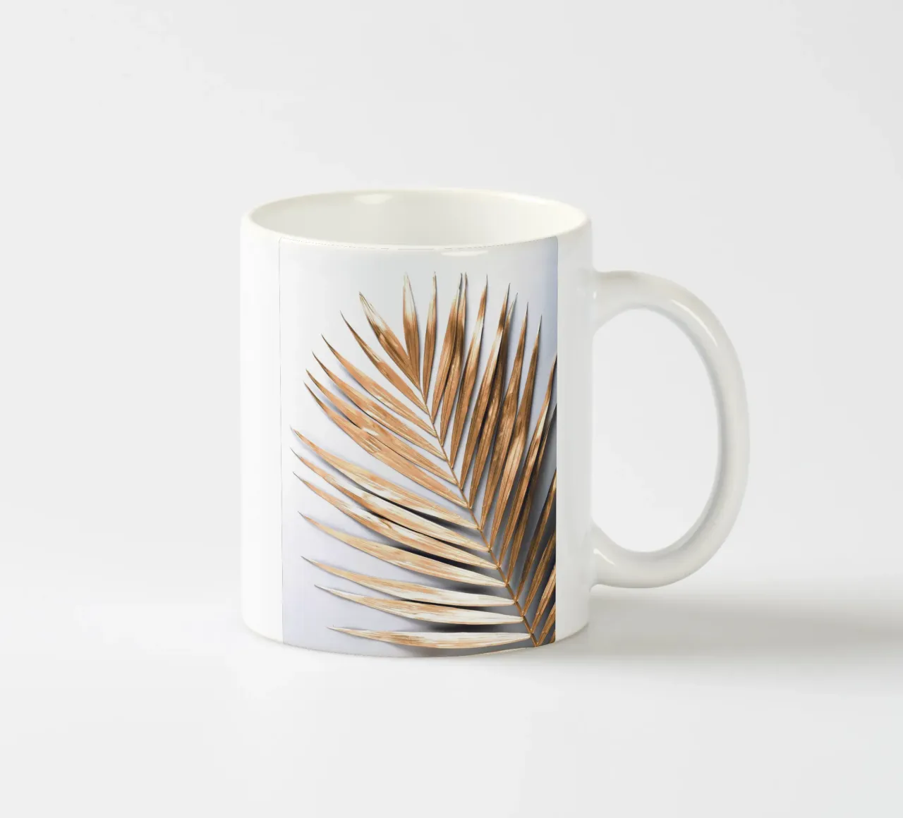 Foglia di palma dorata - Arte botanica minimale tazza in ceramica da Whole©
