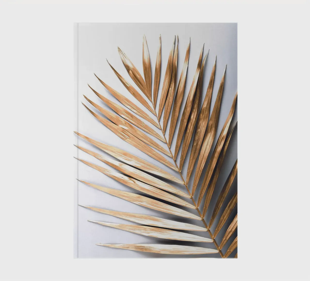 Golden Palm Leaf - Botanical Minimal Art notebook by Whole©