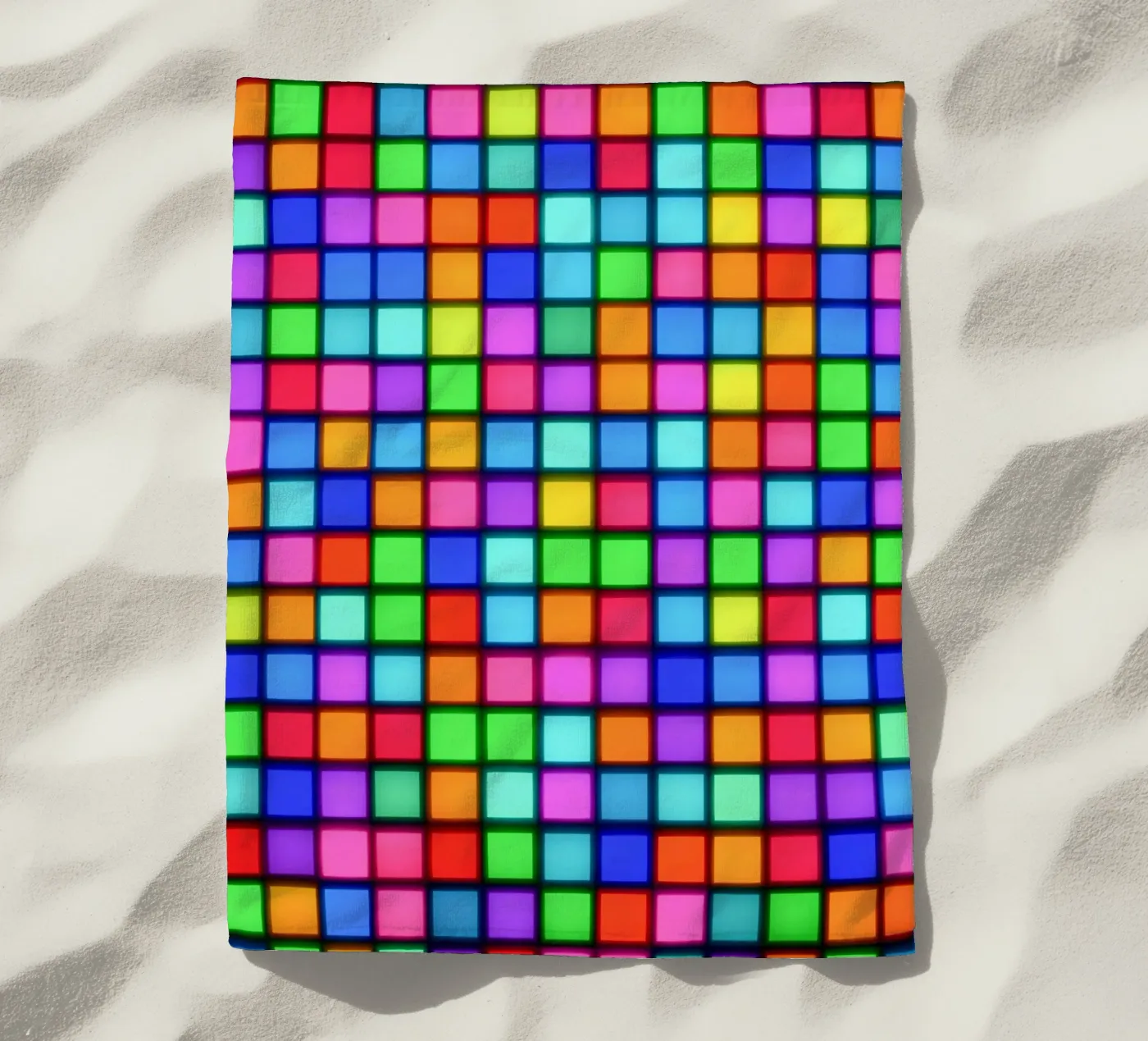 Matrix neon cromatica telo mare da Carinaprint