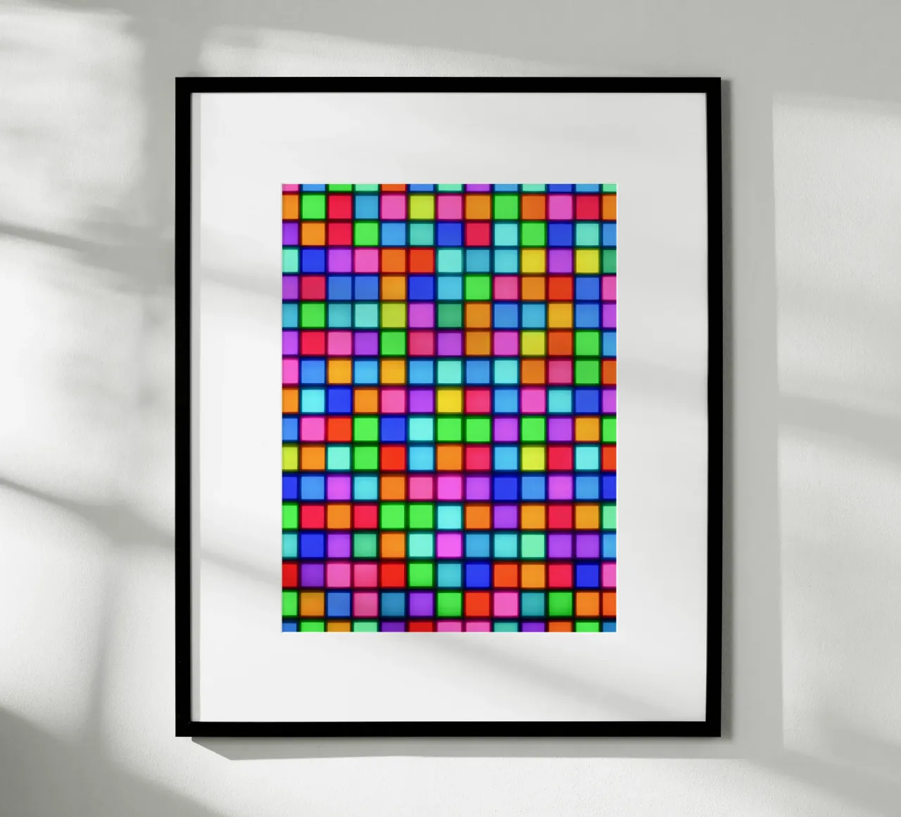 Matrix neon cromatica poster da Carinaprint