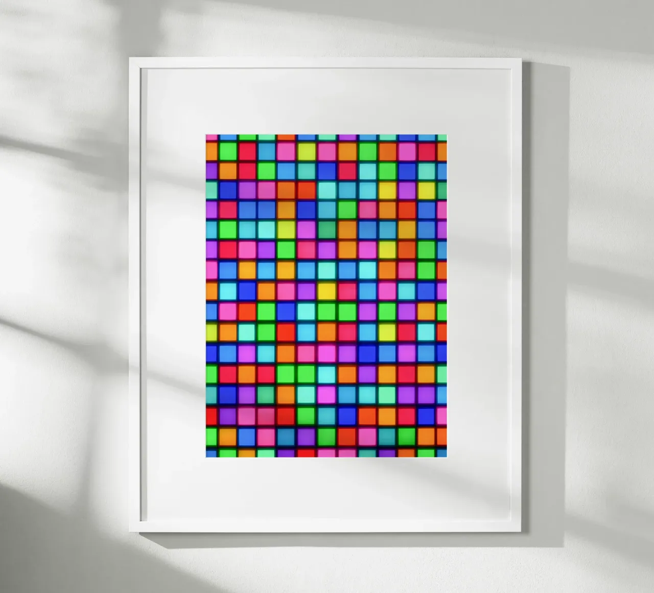 Matrix neon cromatica poster da Carinaprint