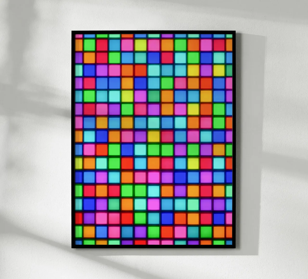 Matrix neon cromatica poster da Carinaprint