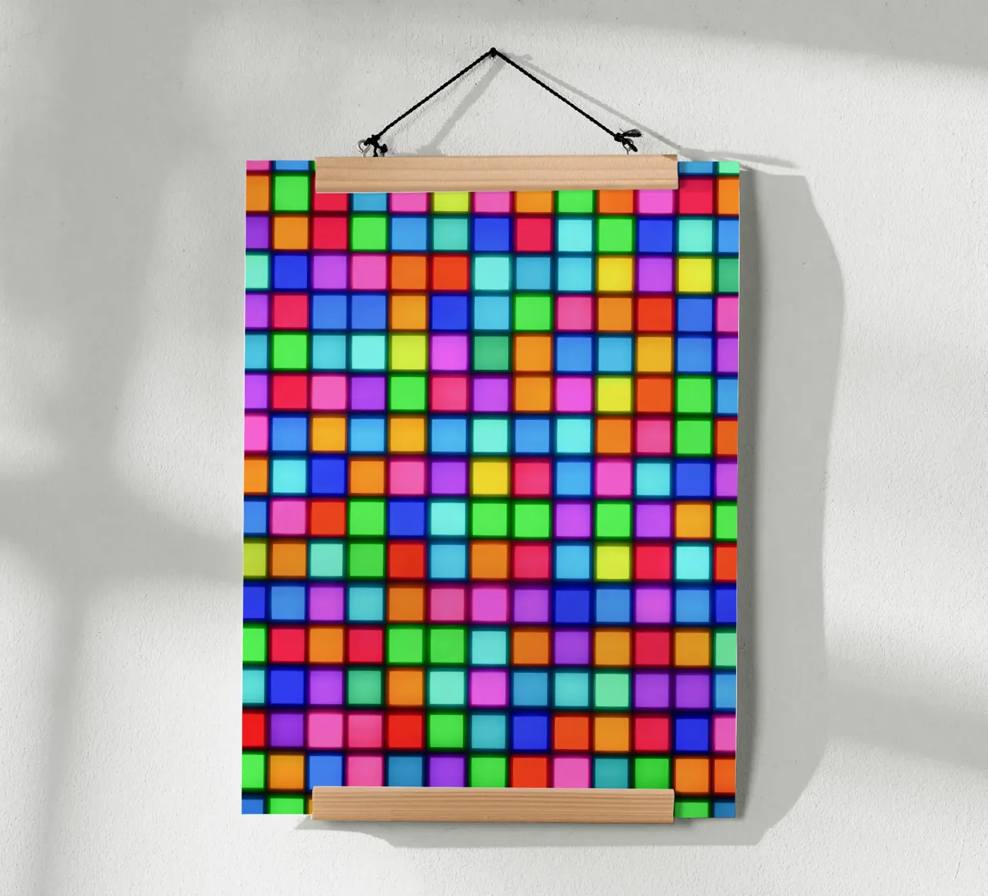 Matrice néon chromatique poster de Carinaprint