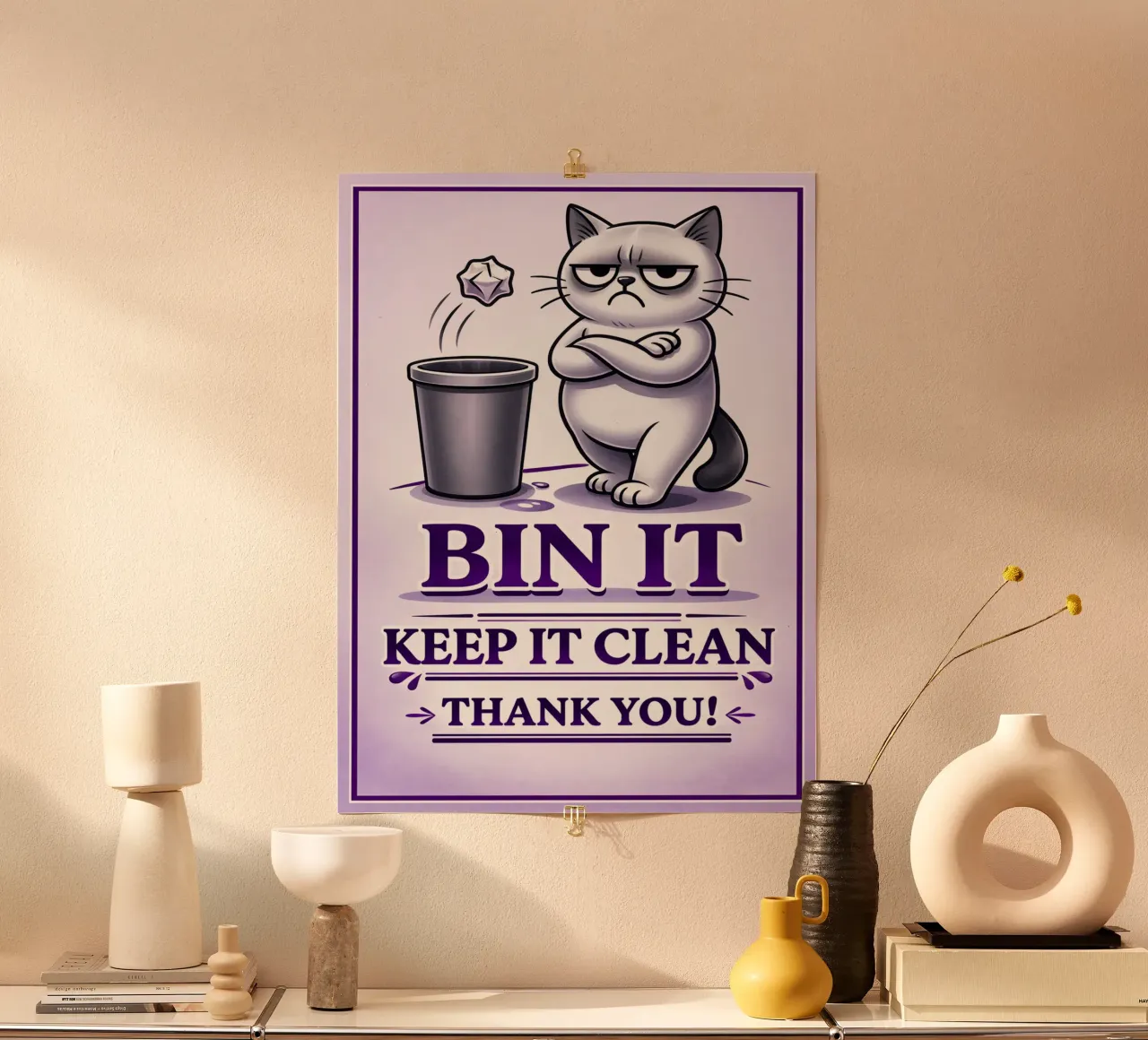 bin it poster by the gondals