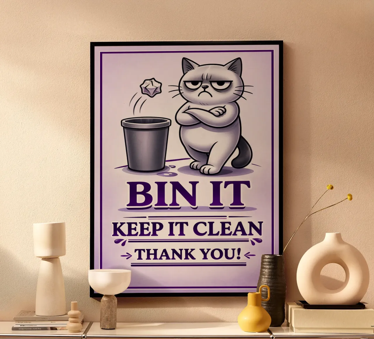 bin it poster by the gondals