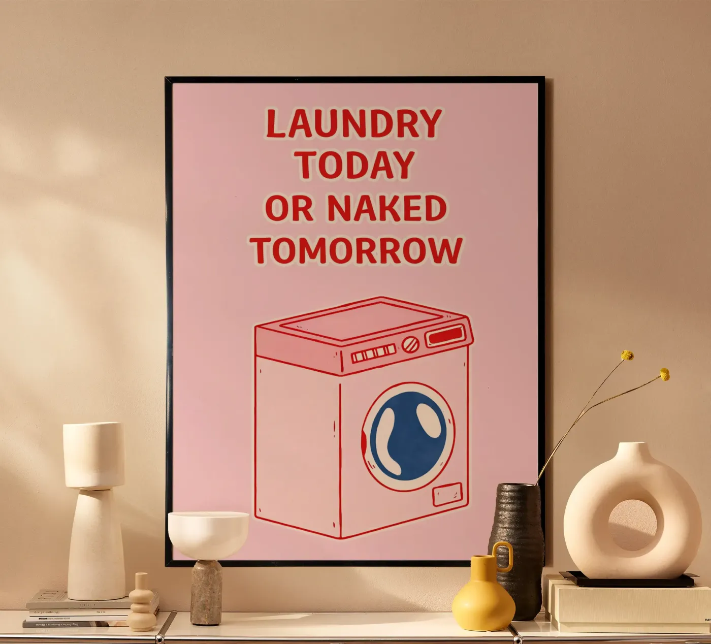 laundry today poster by the gondals