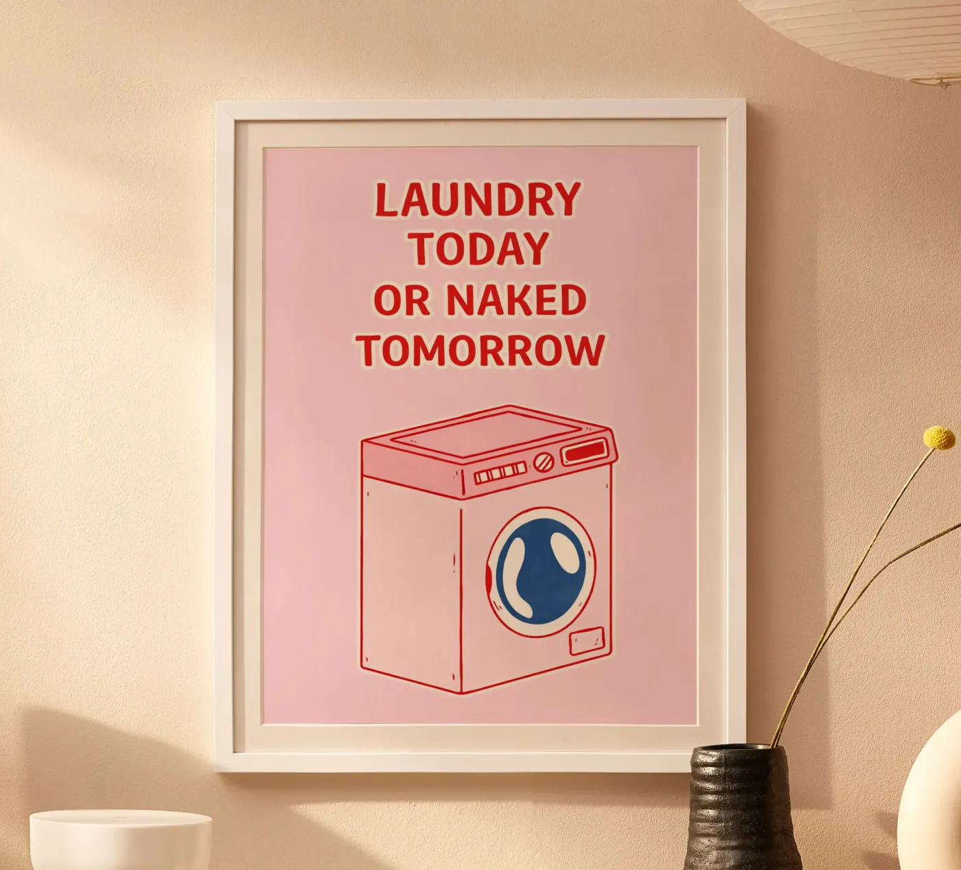 laundry today poster by the gondals