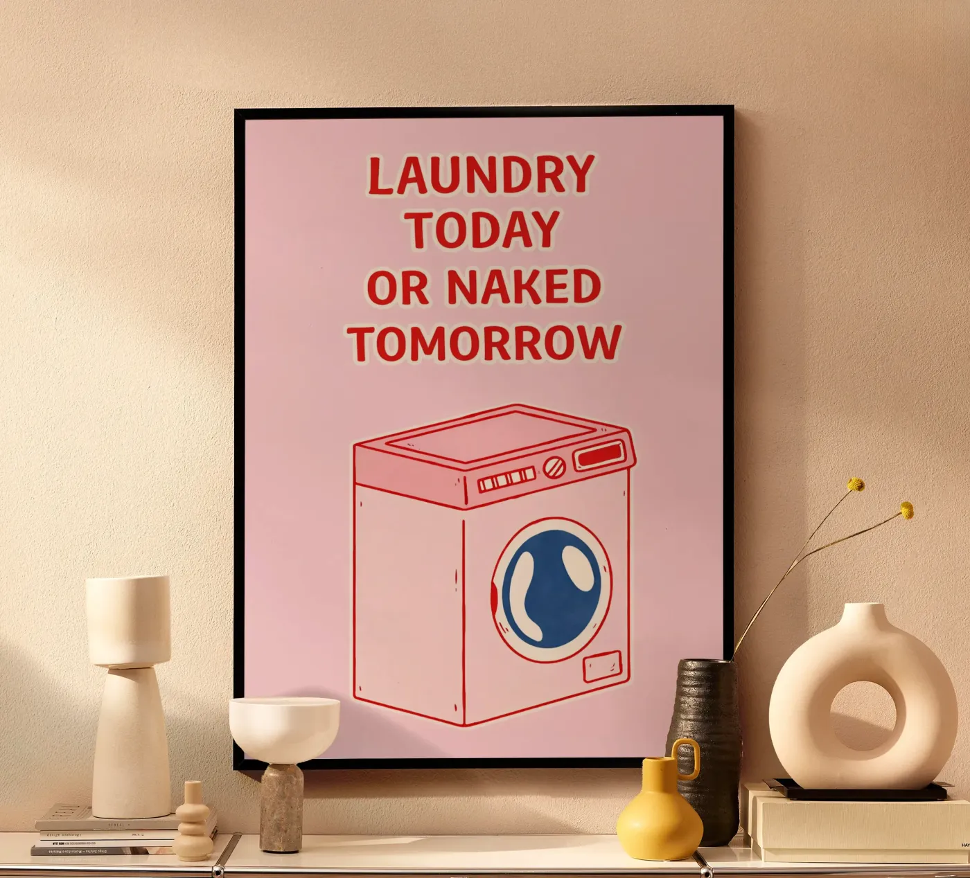 laundry today poster by the gondals