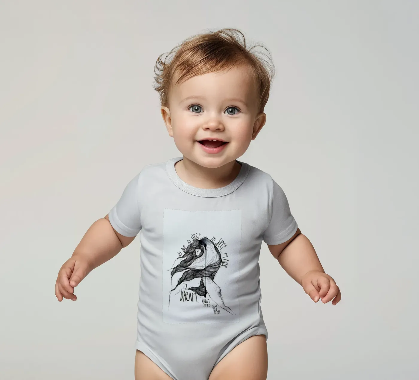 Hamlet Kurzarm Babybody von Marina Guiu