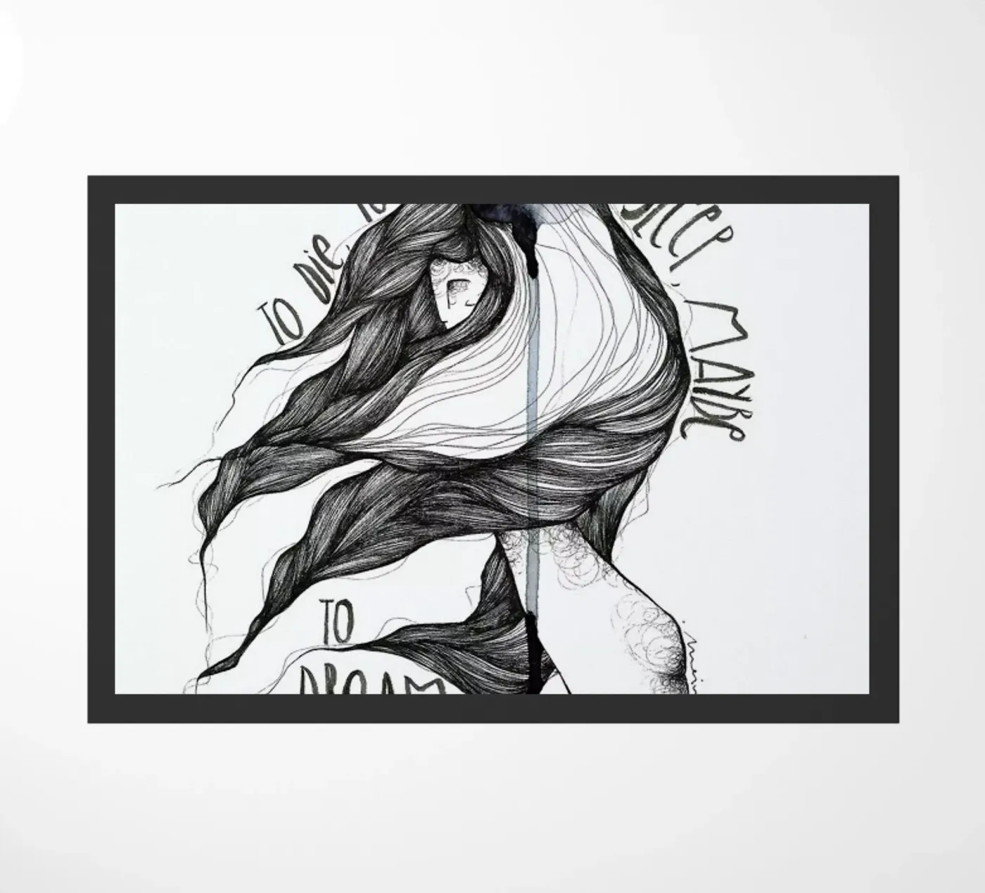 Hamlet deurmat van Marina Guiu