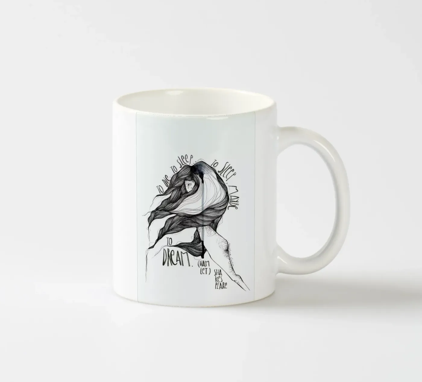Hamlet ceramic mug by Marina Guiu