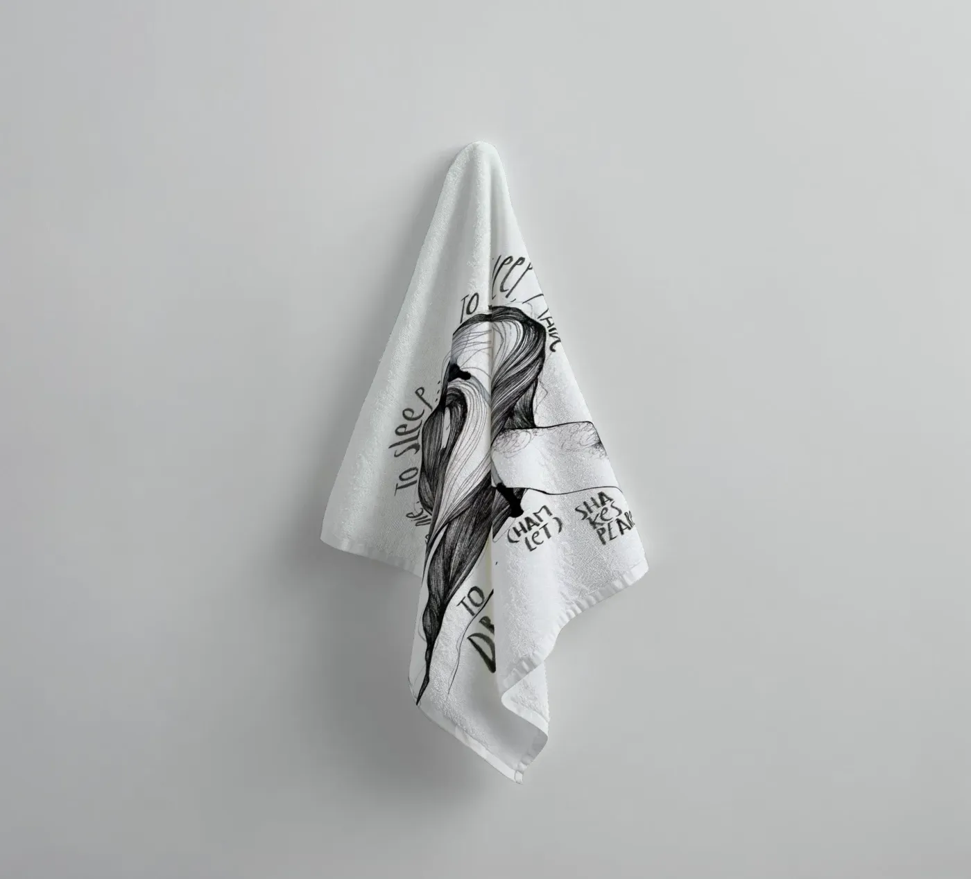 Hamlet badhanddoek van Marina Guiu