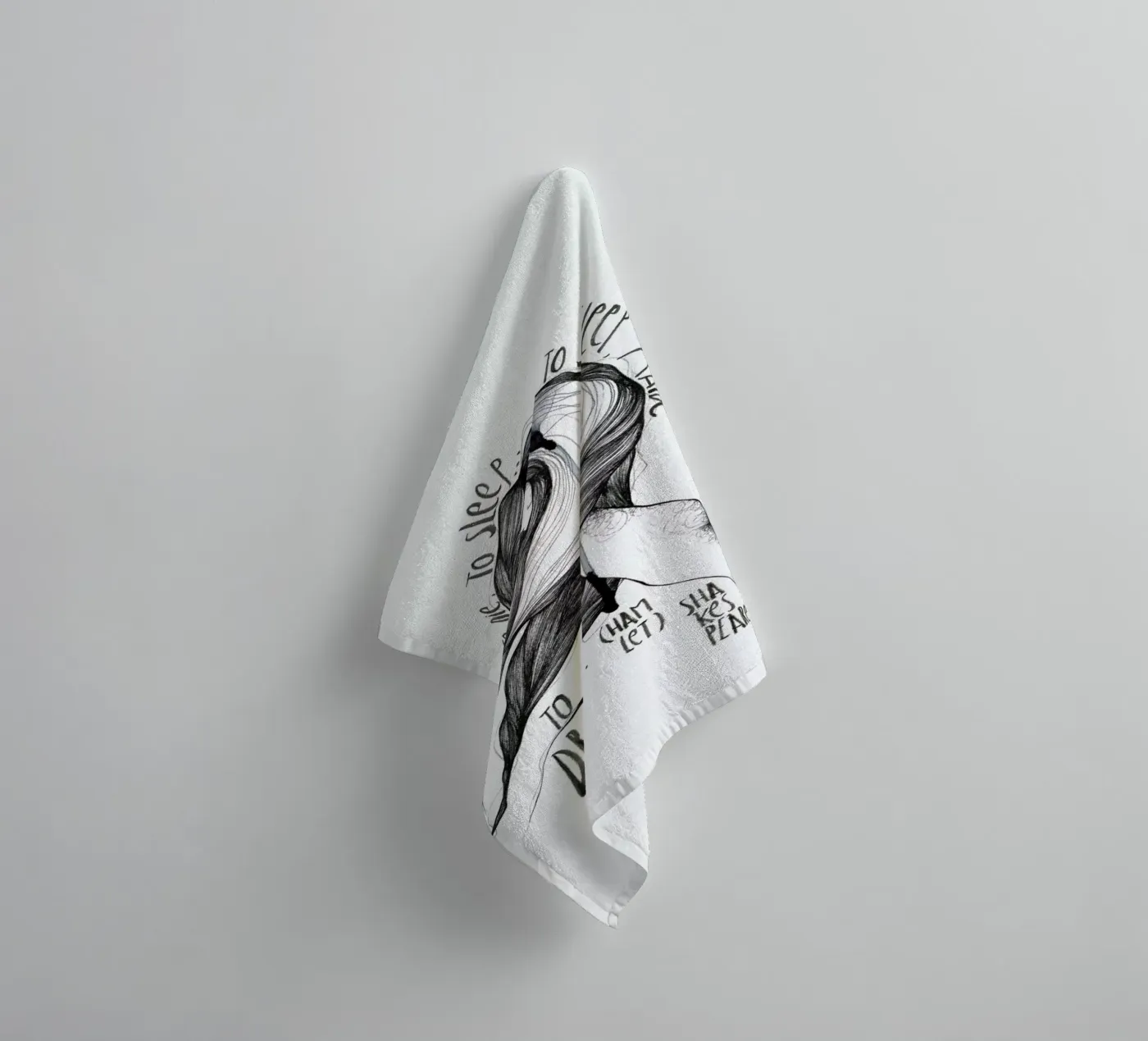 Hamlet towel by Marina Guiu