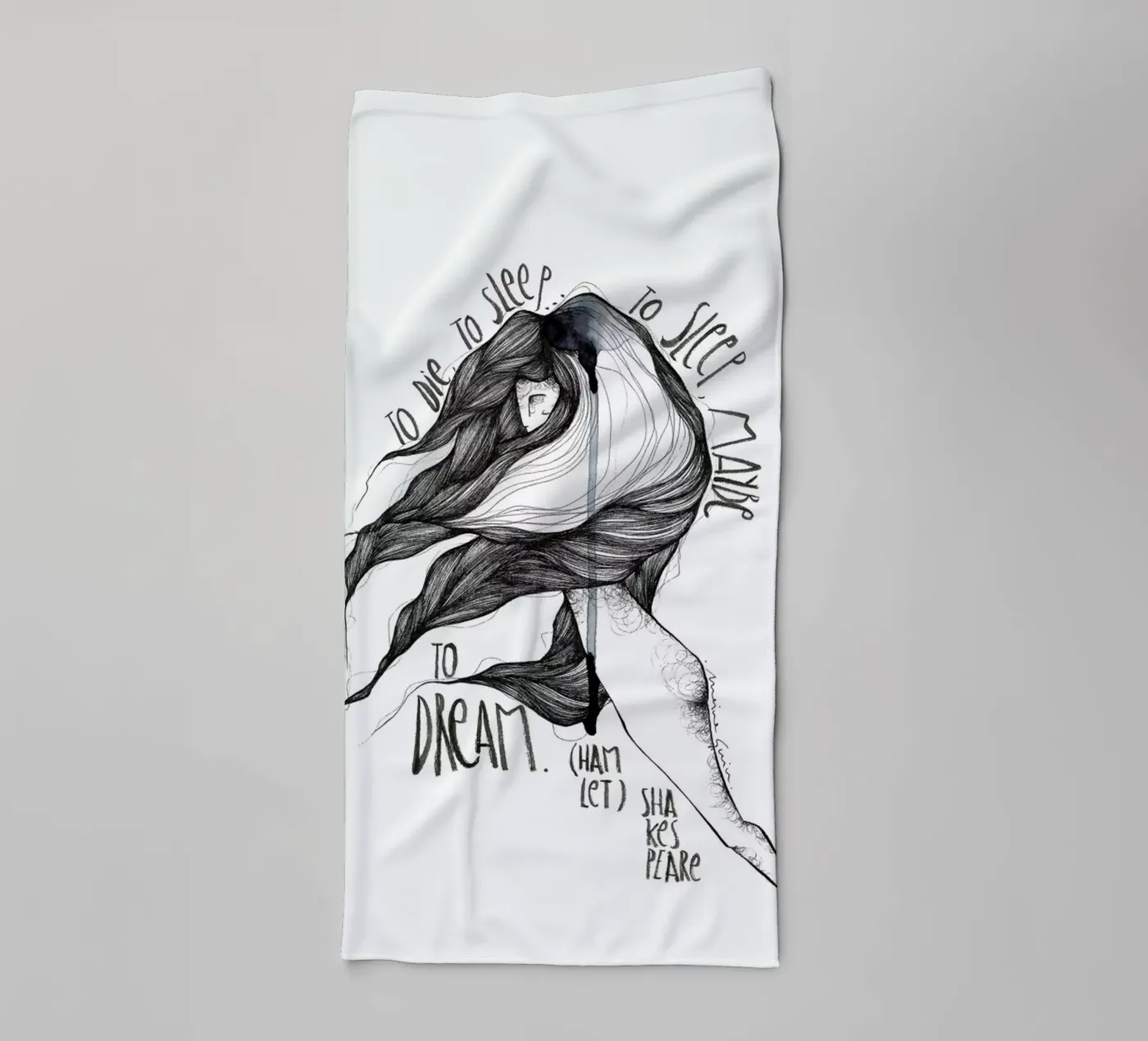 Hamlet towel by Marina Guiu