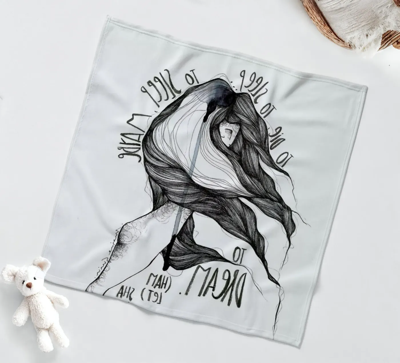 Hamlet fleecedeken van Marina Guiu